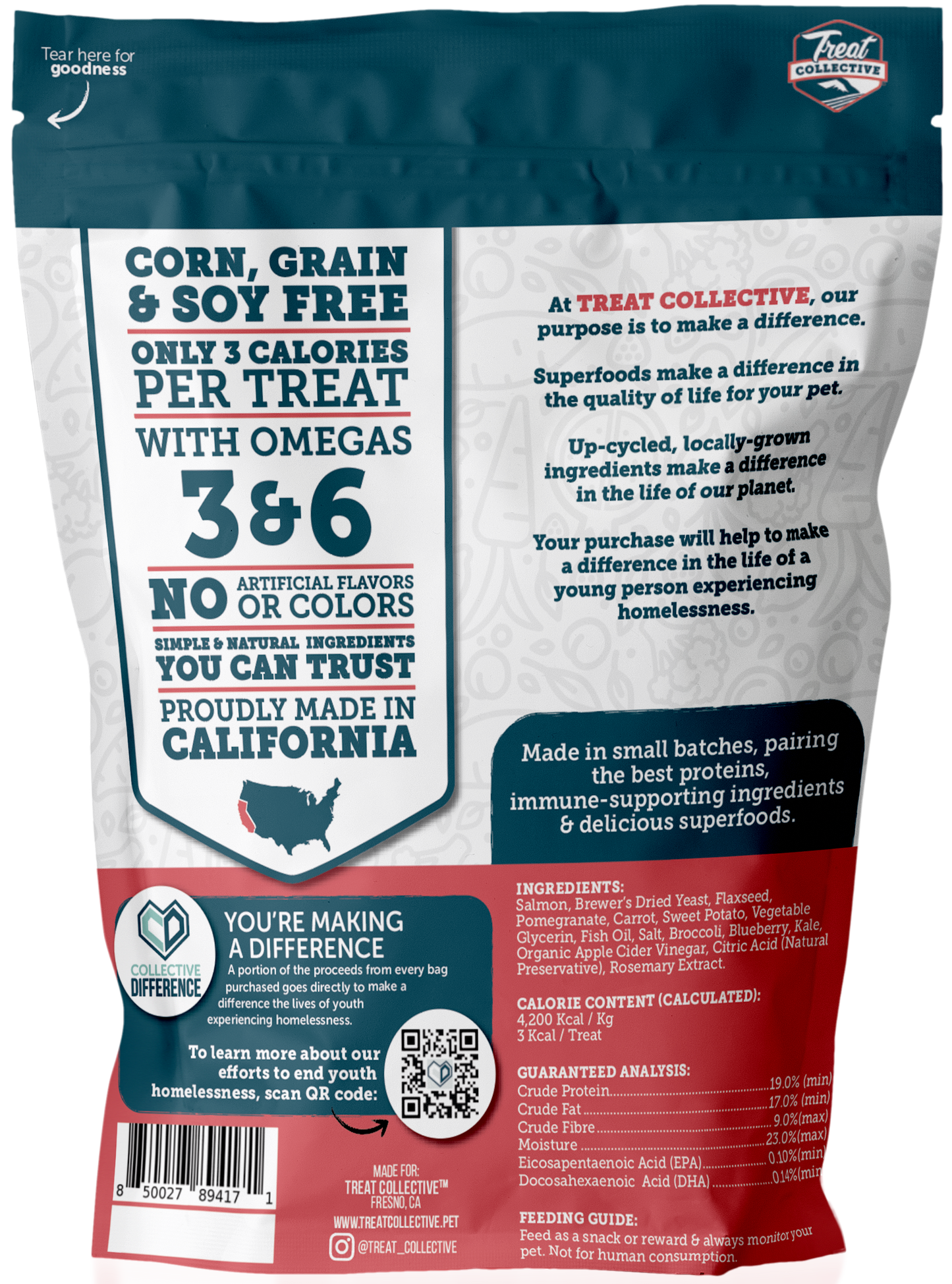 Salmon + Pomegranate & Sweet Potato Training Treats