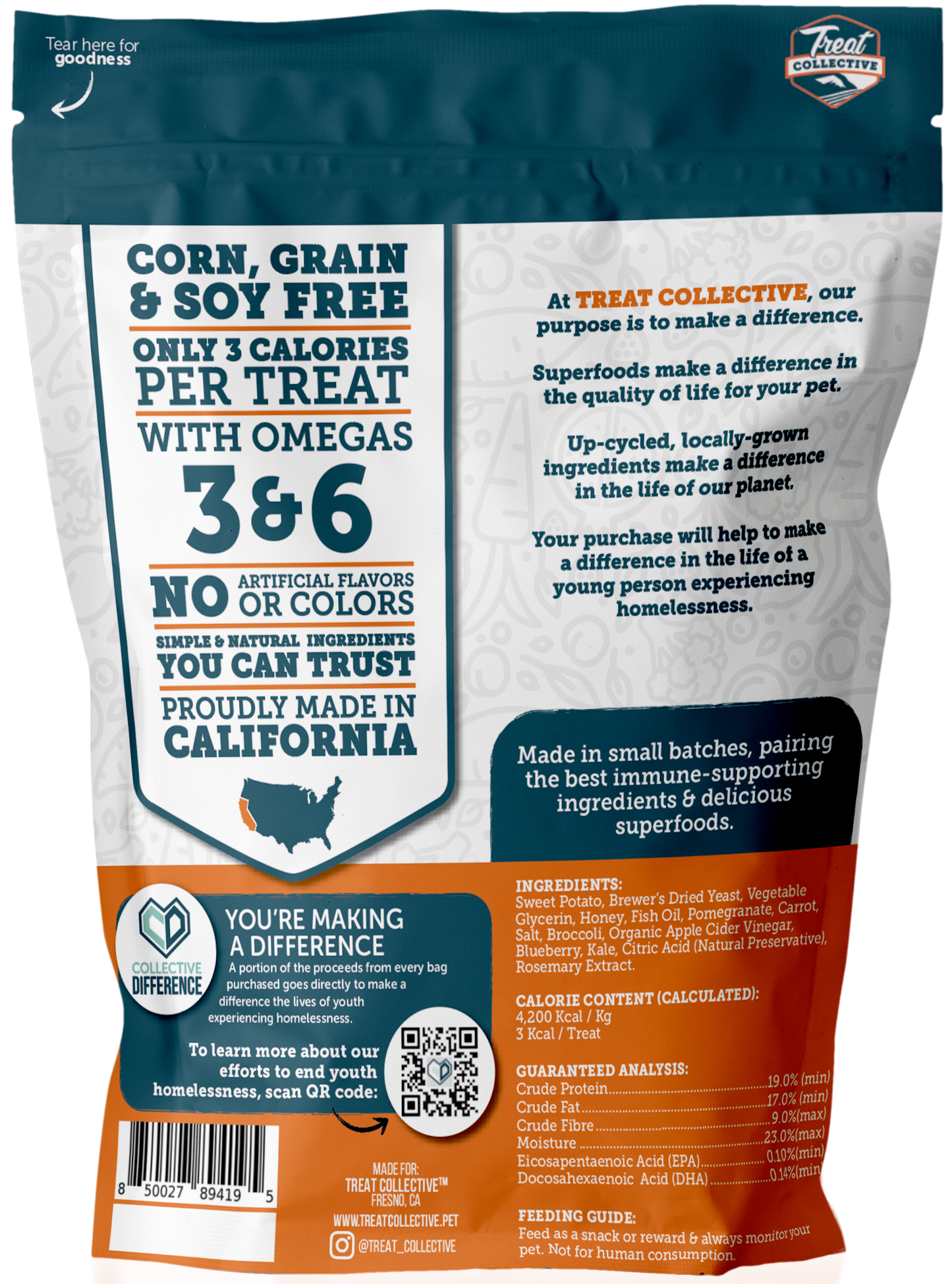 Sweet Potato & SuperFoods Plant Based Training Treats