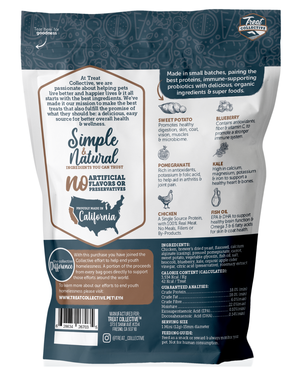 Chicken + Blueberry & Pomegranate Mini Jerky Sticks