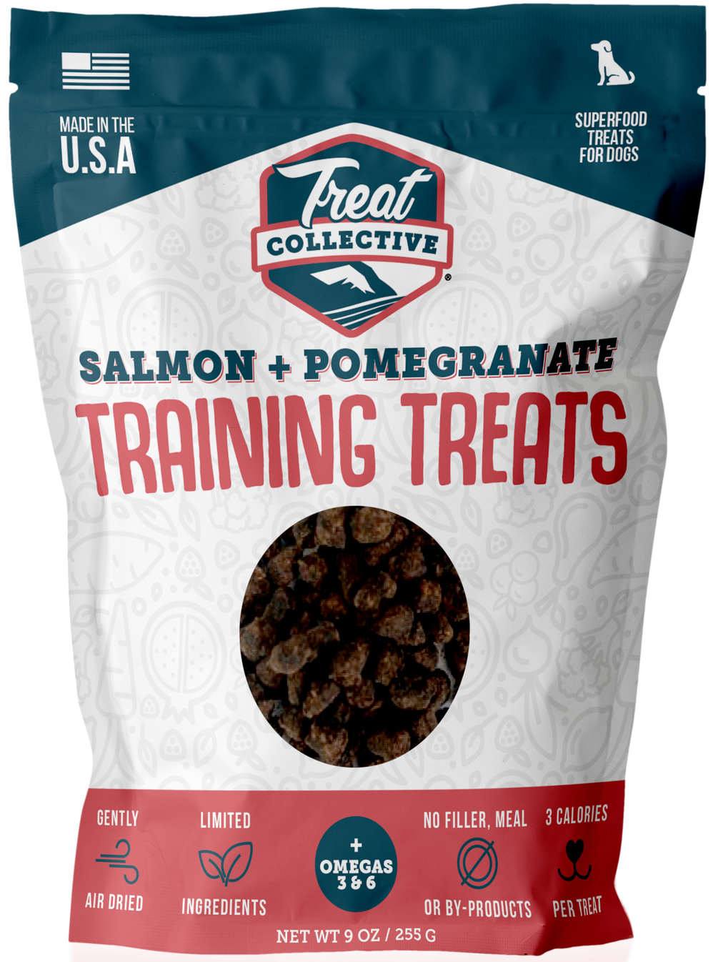 Salmon + Pomegranate & Sweet Potato Training Treats